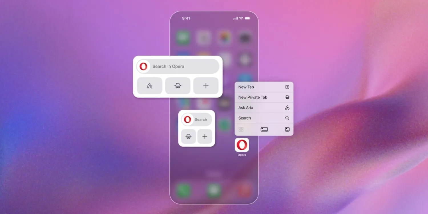 Opera cập nhật tính năng mới trên iOS, giúp người dùng dễ dàng tương tác với AI Aria