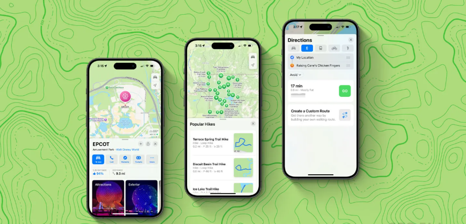 Tất cả Tính Năng Mới trong Apple Maps cho iOS 18