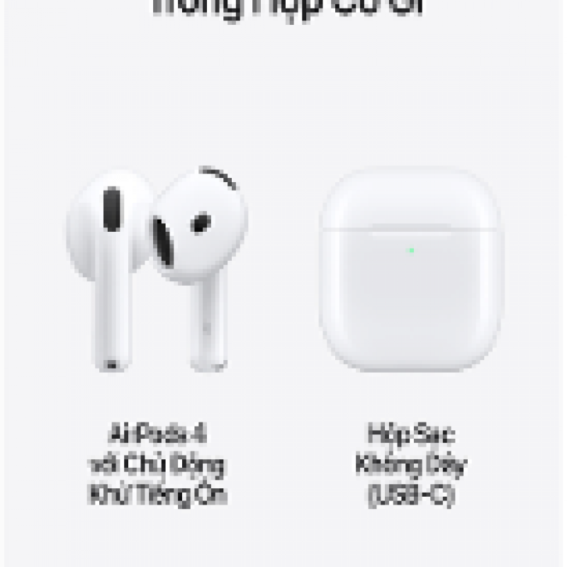 Tai nghe Bluetooth Apple AirPods 4 A3050,A3053,A3058 Chính hãng WHITE
