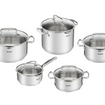 Bộ 5 nồi Inox cao cấp Tefal Duetto Plus, quánh 16cm/nồi 18cm/nồi 20/nồi 22cm/nồi 24cm G719SA55