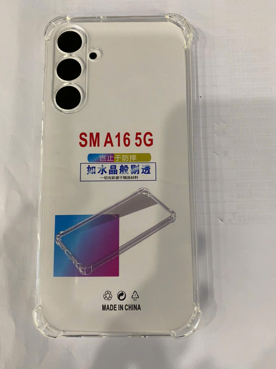 ỐP Lưng Samsung A16 5G dẻo trong chống sốc WHITE