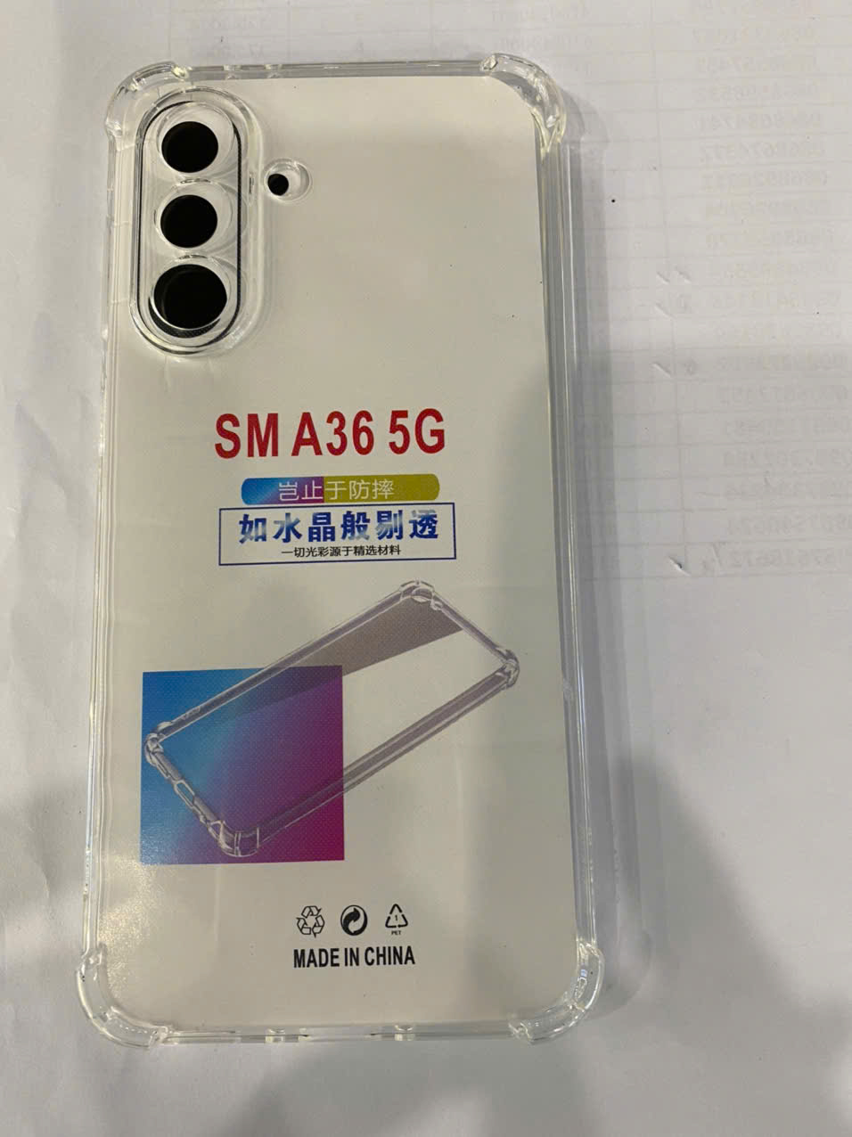 ỐP Lưng Samsung A36 5G dẻo trong chống sốc WHITE