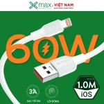 Cáp sạc nhanh USB to Lightning Xmax XXL03 White (KG)